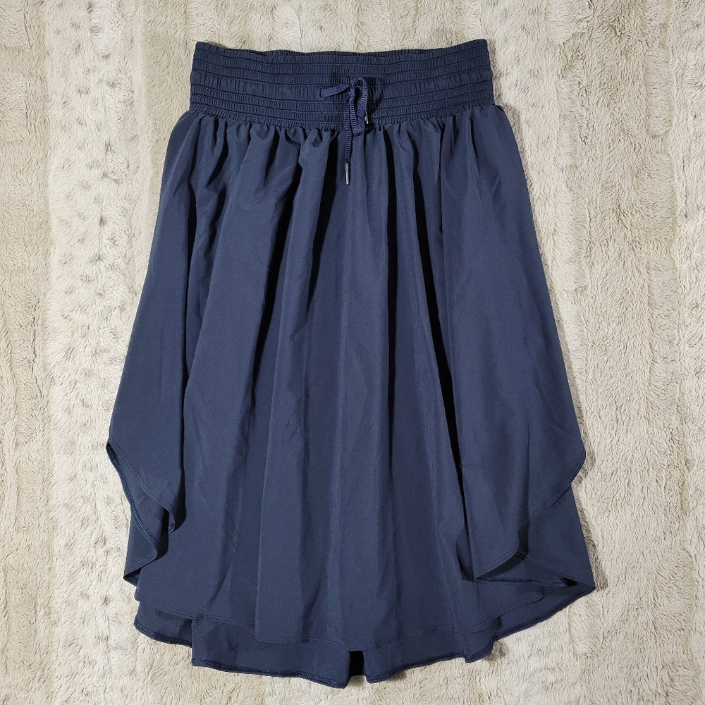 Lululemon The Everyday Skirt Size 6 Navy Blue